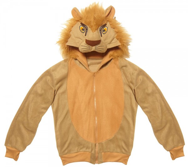 Plüschige Löwen Sweatshirtjacke 4