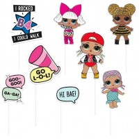 8 LOL Fashion Girls Foto Requisiten