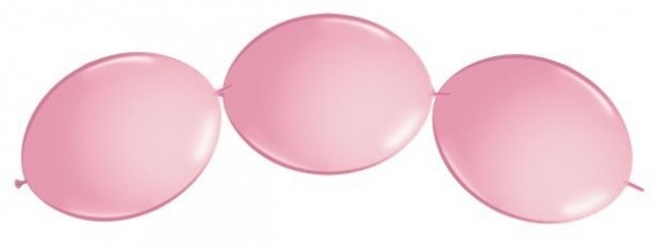 50 Hellrosa Girlandenballons 30cm