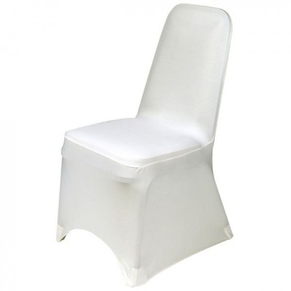 Elegante Stuhlhusse Elfenbein