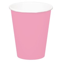 8 Pappbecher Cleo rosa 350ml