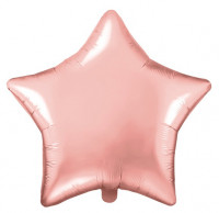 Roségoldener Sternballon Schimmerchen 48cm