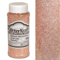100g Roségoldener Ballonglitzer