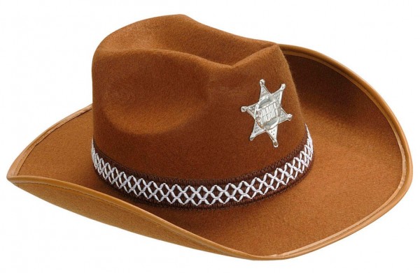 Cowboy Sheriff Hut für Kinder