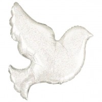 Holografischer Tauben Folienballon 86cm