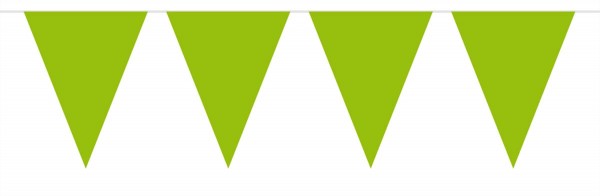 Wimpelkette Einfach grün 10m