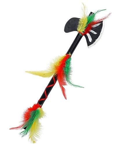 Bunte Indianer Feder Axt 35cm