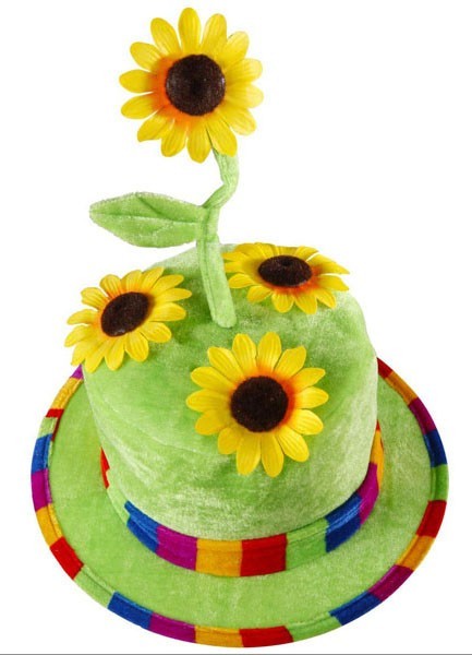 Bunter Sonnenblumen-Hut