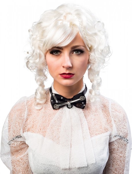 Schwarze Steampunk Fliege Pauline