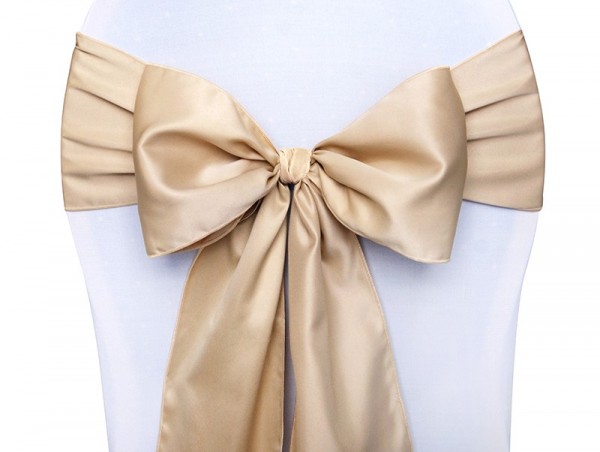 10 Satin Schleifen Melanie gold 15cm x 2,75m