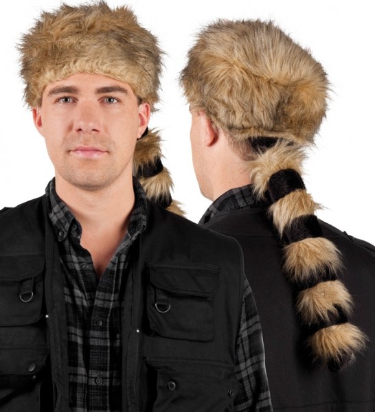 Flauschige Jäger Mütze Mit Fell