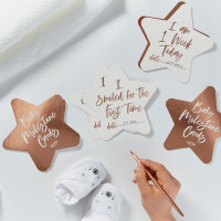 Vorschau: 24 Newborn Star Meilenstein Karten