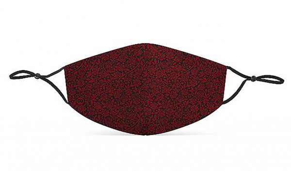 Mund Nasen Maske Dark Roses