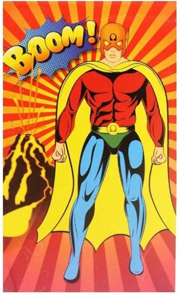 Superhelden Notizblock Boom & Pow