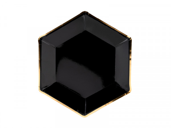 6 Black Celebration Pappteller 23cm