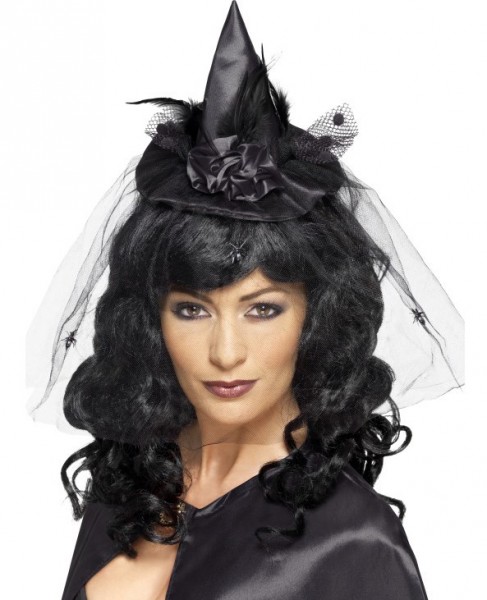 Mini Hexen Haarreif Schwarz