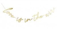 Love is in the Air Girlande gold 2m