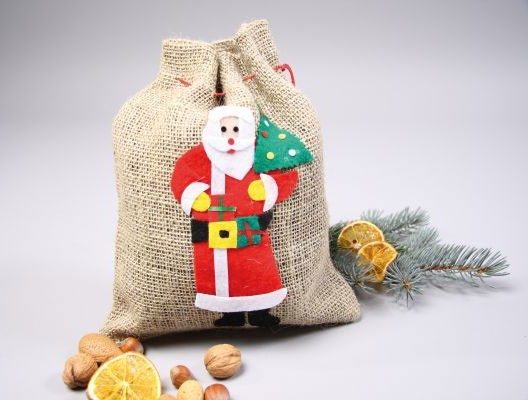 Weihnachts Jutesack 24x30cm