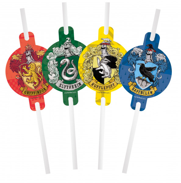 4 Magical Hogwarts FSC Strohhalme