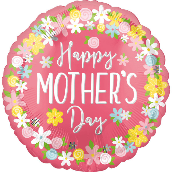 Muttertags Folienballon Rosy Garden 45cm