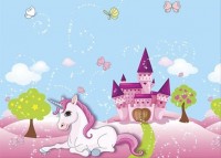 Einhorn Traumwelt Tischdecke 1,8 x 1,2m