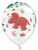 Latexballons mit Dinomotiven 6 Stk