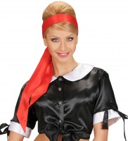 Rotes Haarband In Satinoptik