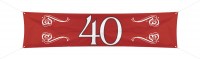 Lovely 40 years Banner 1,8m x 40cm