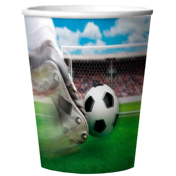 4 Fußball Champion 3D Becher 250ml