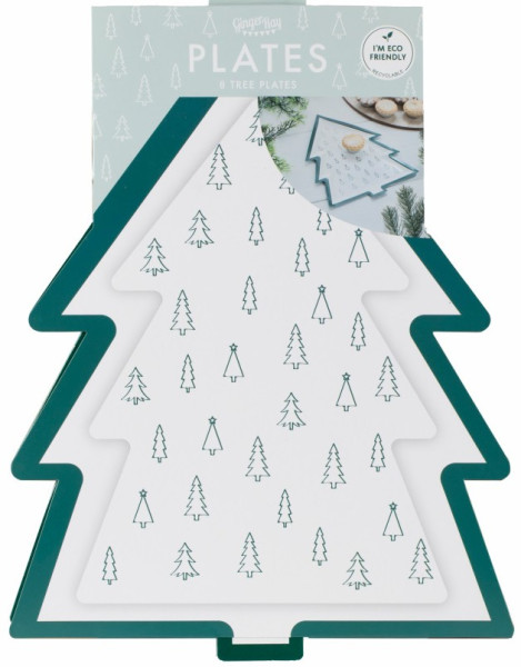 8 Eco Tannenbaum Pappteller 3