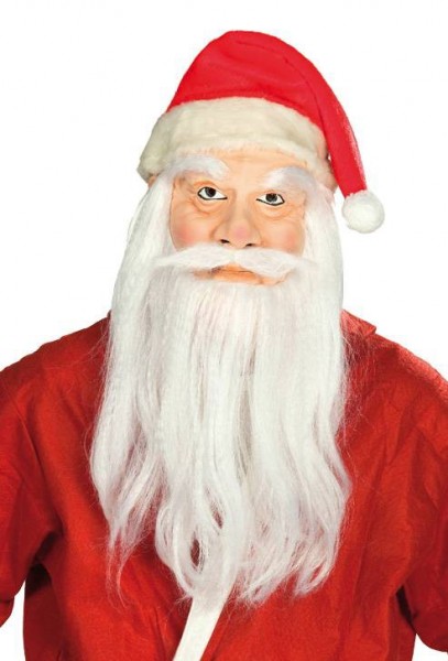 Weihnachtsmann Maske Mit Bart