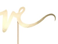 Tortendeko Love Gold 17cm