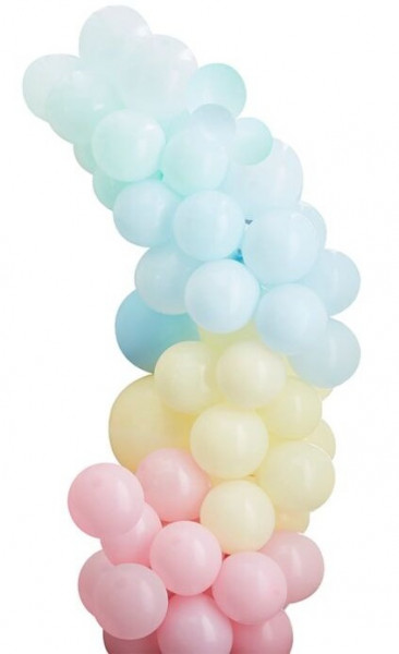 Ballongirlande Pastellwolke mit 75 Ballons
