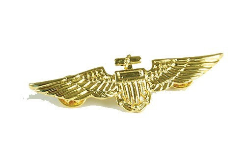Goldenes Piloten Flieger Abzeichen