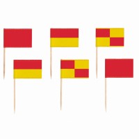 24 Fußball Party Spieße Eckfahnen