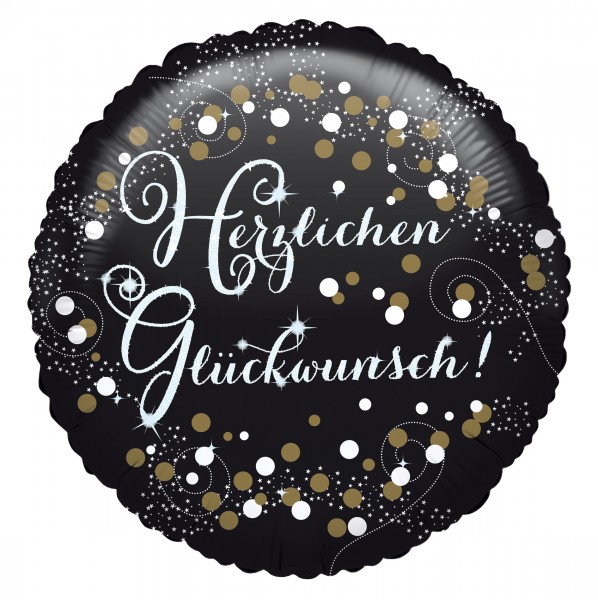 Golden Birthday Glückwunsch Ballon 43cm