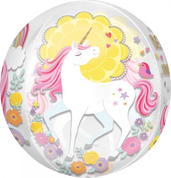Folienballon Believe in Unicorns 3