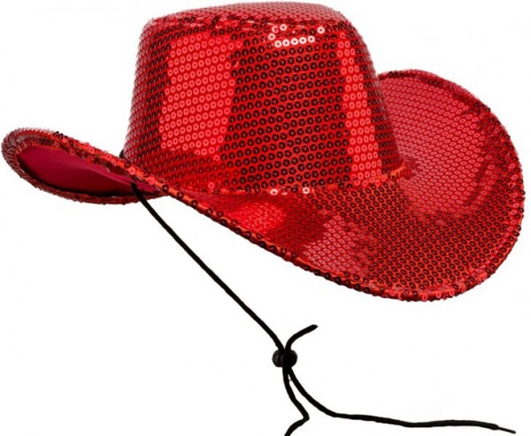 Glamour Cowboyhut Mit Pailletten