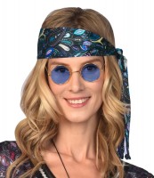 Blaue Hippie Brille Sonja