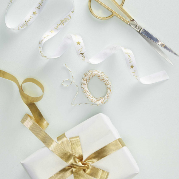 3 Goldene Metallic Zauber Geschenkbänder
