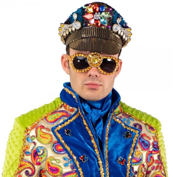 80er Jahre Pailleten Schirmmütze 3