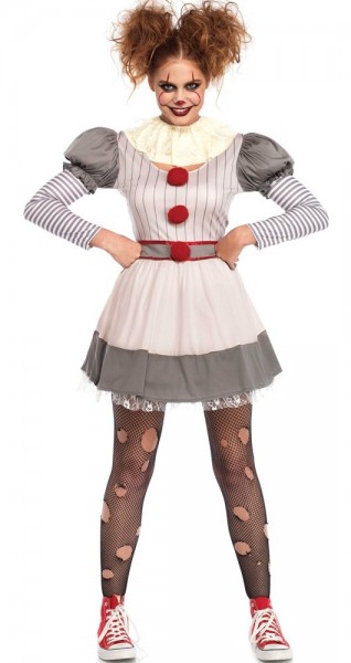 Horror Clown Damen Kostüm Deluxe 2
