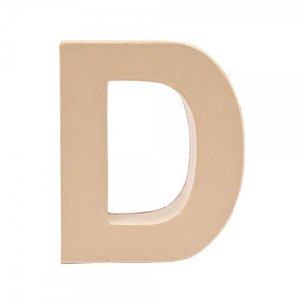 Buchstabe D aus Pappmaché 17,5cm