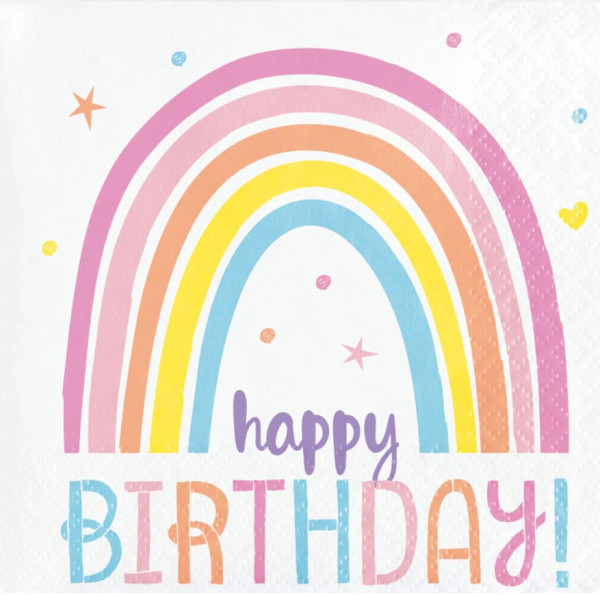 Happy Rainbow Servietten