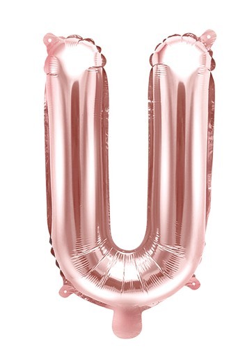 Folienballon U roségold 35cm