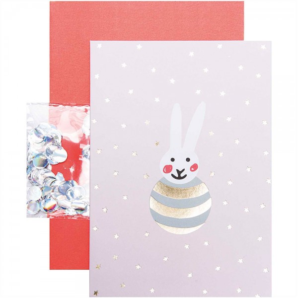 DIY Grußkartenset Hello Baby Hase