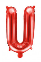 Vorschau: Roter U Buchstabenballon 35cm