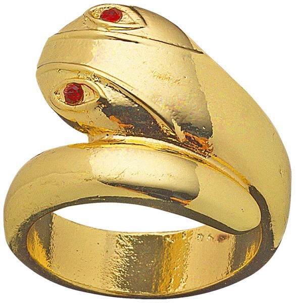 Jofratete Snake Ring I Guld