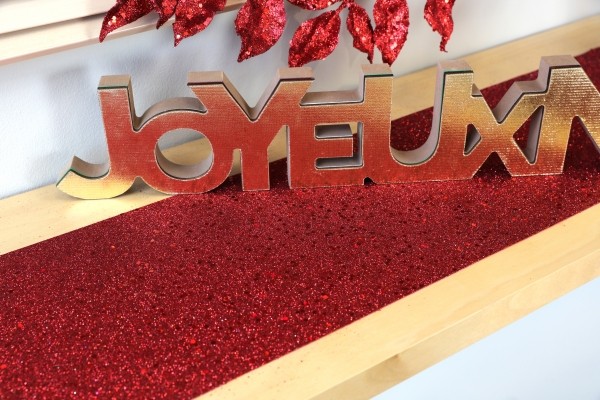 Roter Glitzer Tischläufer 5m 2