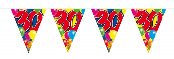 Spectacular 30th Birthday Wimpelkette 10m